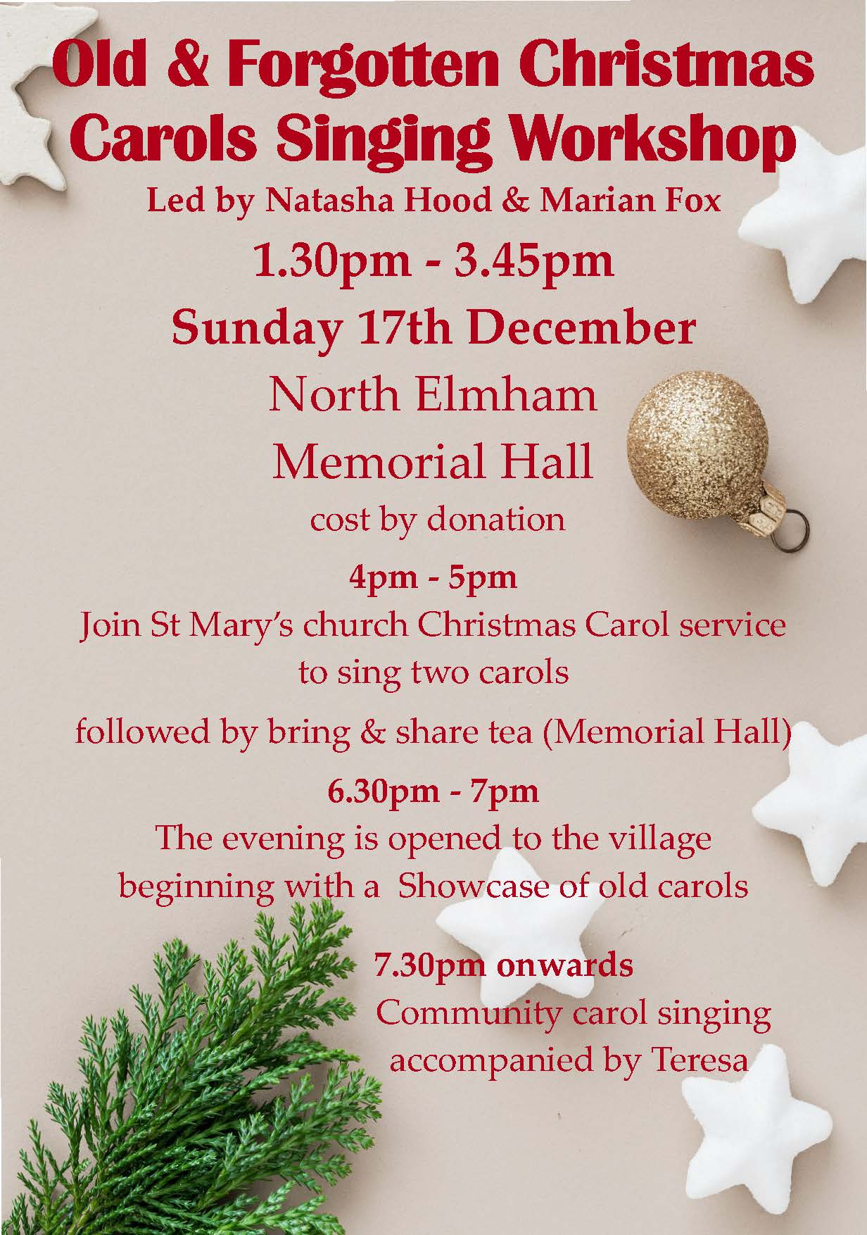 Carols in Elmham 17.12.23